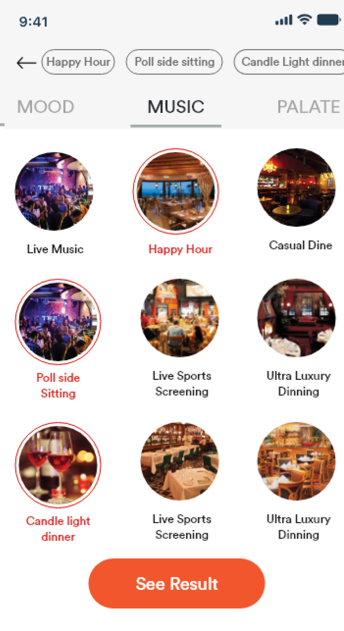 Final — Music tab selected