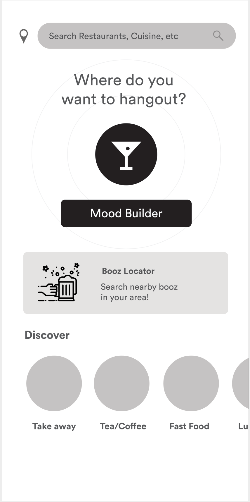 Wireframe — Mood Builder entry